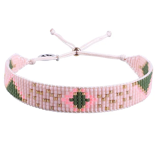 AZXK-182003B KELITCH Charm Bracelets Girls MIyuki Beaded Exquisite Friendship Bracelet New Crystal Bracelets - Окраска металла: AZXK-182003B