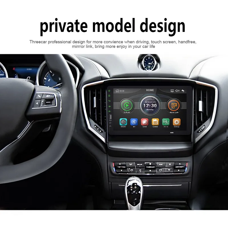 Сенсорный экран FM TF карта Авторадио для автомобиля Carplay IOS Android камера заднего вида вход часы и дата 9 дюймов Bluetooth MP5