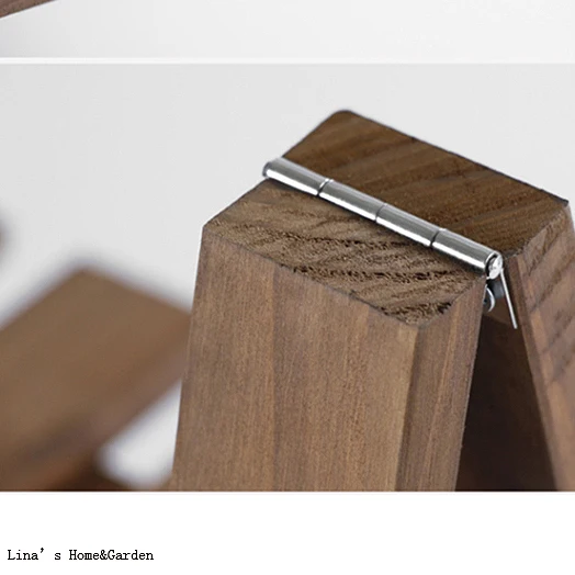 Напольная небольшая деревянная планка складная лестница Цветочная полка|flower