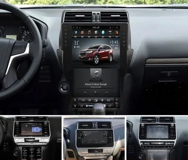 2 Din Радио 2G+ 64G 17 дюймов Android автомобильный gps-навигация, dvd-плеер для Toyota Land Cruiser Prado 150 ips Tesla стиль головного устройства