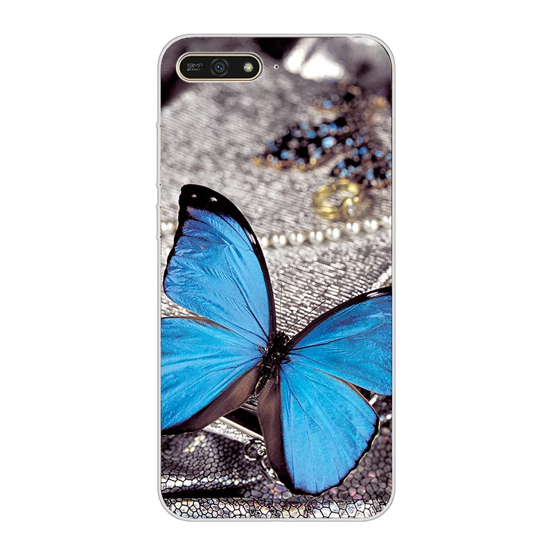 ciciber Cover For Huawei Y9 Y7 Y6 Y5 Y3 Prime Pro 2018 2017 2019 Phone Cases Soft TPU Cute Animal Butterfly Owl Shell Coque Capa |