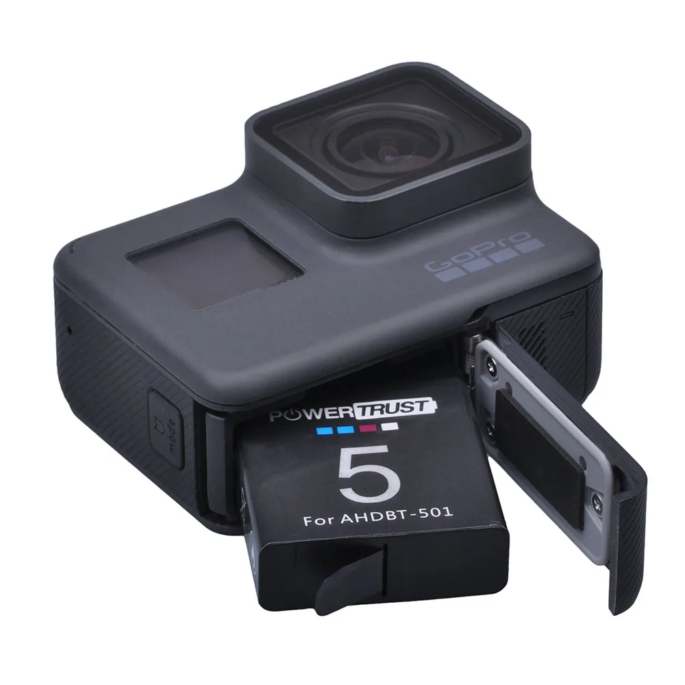 2 шт 3,85 V 1600 мА/ч, AHDBT-501 Батарея AHDBT-501 AHDBT501 Akku для экшн-камеры Gopro 5 hero5 hero6 hero7 черный батарея для камеры