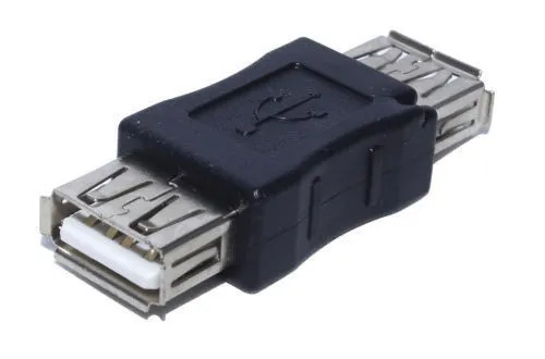 1 шт. черный USB 2,0 Женский к женскому соединителю конвертер адаптер соединитель Столярный кабель