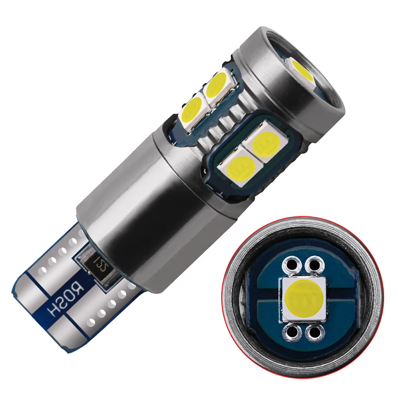 2 шт. Высокая мощность T10 3030 9SMD светодиод Шина CAN свет без полярности W5W 194 168