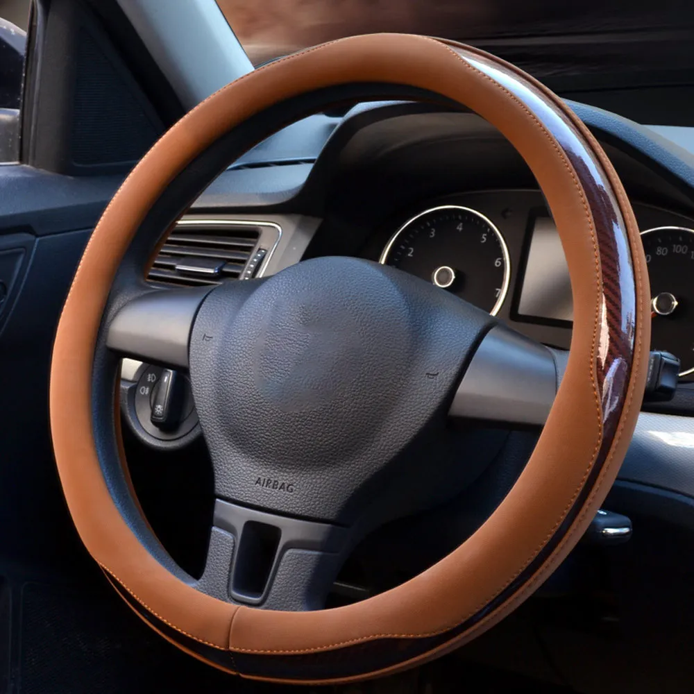 Оплетка руля из микрофибры 38 см|Чехлы на руль| |