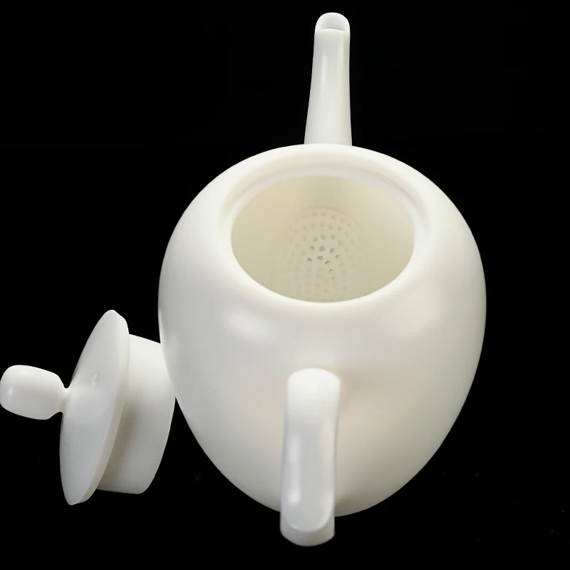 Изысканный белый фарфоровый чайник 180 мл чайный горшок китайский керамический