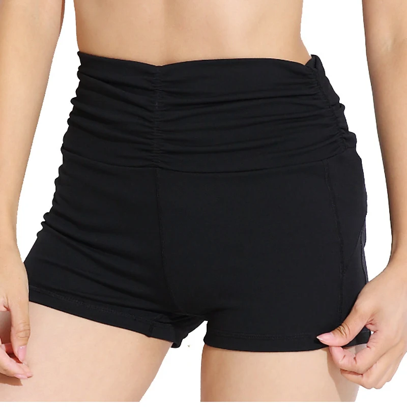 Короткие спортивные Femme спортивная женская Фитнес Для женщин Леггинсы Tight сжатия Высокая Талия для горячей йоги Спортивные шорты для женская спортивная одежда