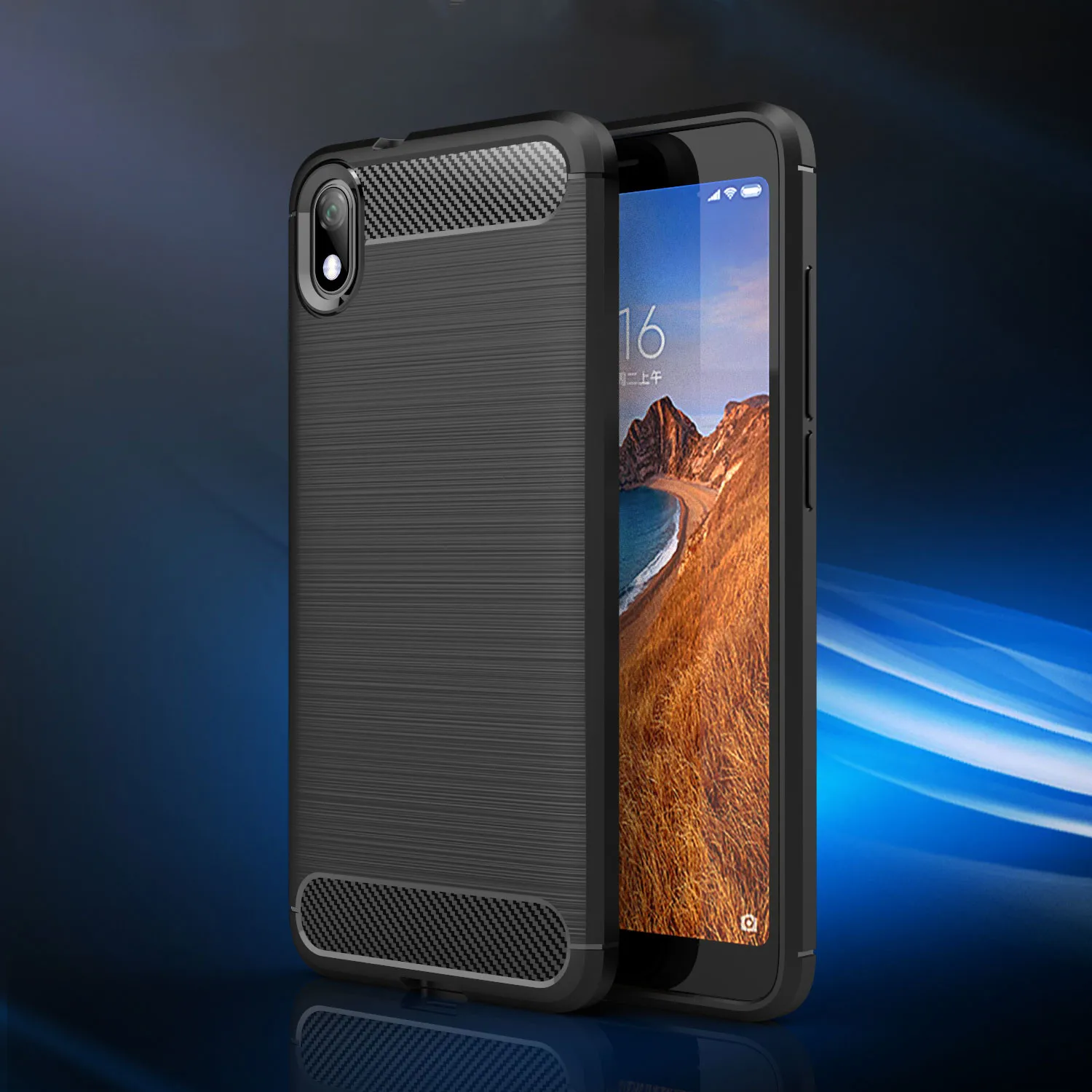 Carbon Fiber Protective TPU Silicone Back Cover For Xiaomi Redmi 7A Y3 Y2 Y1 S2 Go Note 8 7 6 5 Pro Plus 7S 6A 5A 4A 4X A2 Lite |