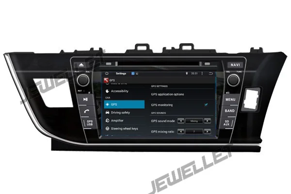 Восьмиядерный IPS экран Android 10 автомобильный DVD GPS радио навигация для Toyota Corolla 2014-2016