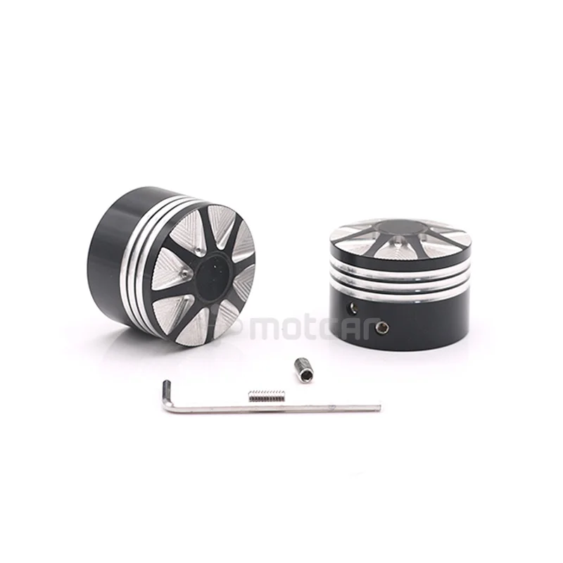 1 пара мотоциклетная Черная передняя осевая Гайка Крышка Болт для Harley Touring Softail Road