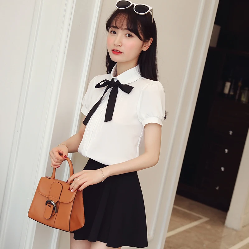 My NewIn летняя рубашка новинка Корейская версия свободные белые рубашки блузки для