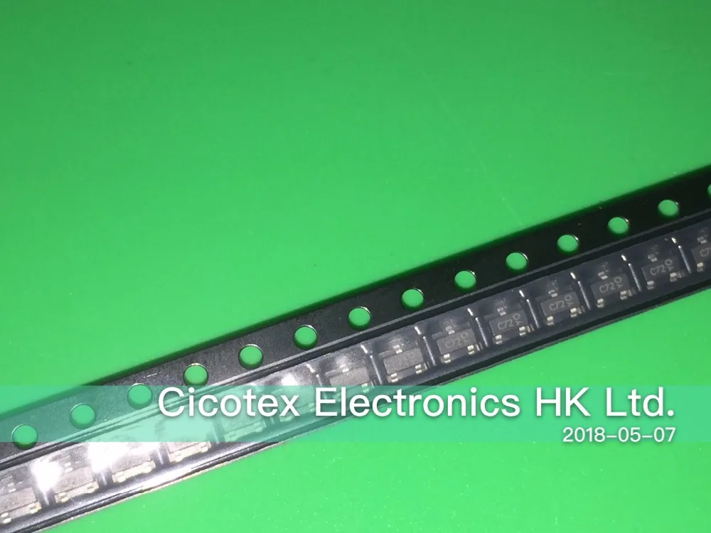 100 шт./лот 2N7002-7-F SOT23 C72 MOSFET N-CH 60В 115ма SOT23-3 | Лампы и освещение