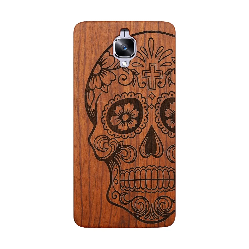 Оптовая продажа 30 шт./лот Techase деревянные чехлы для телефонов Oneplus 3 защитная