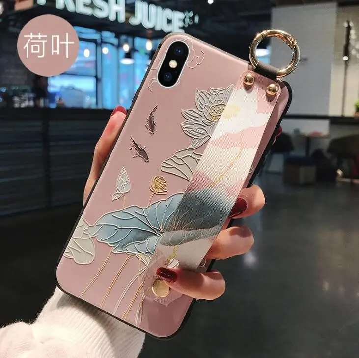 Чехол для телефона Xiao mi Red note 7 с 3D винтажным рельефным цветочным узором на
