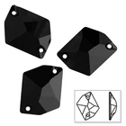 YANRUO3265, все Джет-гематиты разного размера, космическая плоская задняя кристальная черная основа, пришитые стразы, шитые стразами