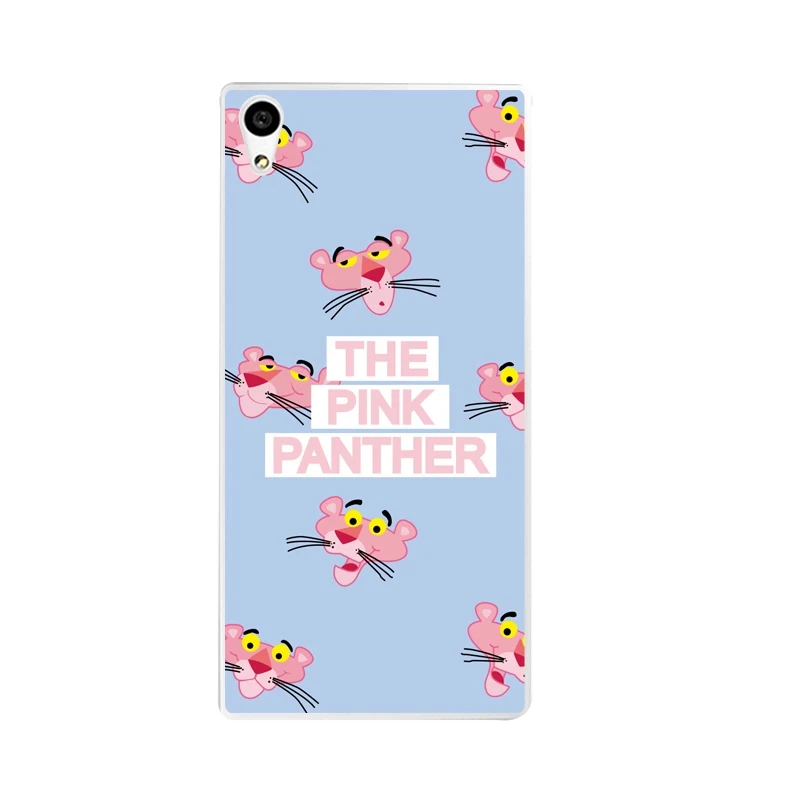 Feather Soft Clear TPU Phone Case For Sony Z2 Z3 Z4 Z5 C3 C4 C5 Coque Fundas Printed Pink Panther Silicone Cover Free Shipping | Мобильные