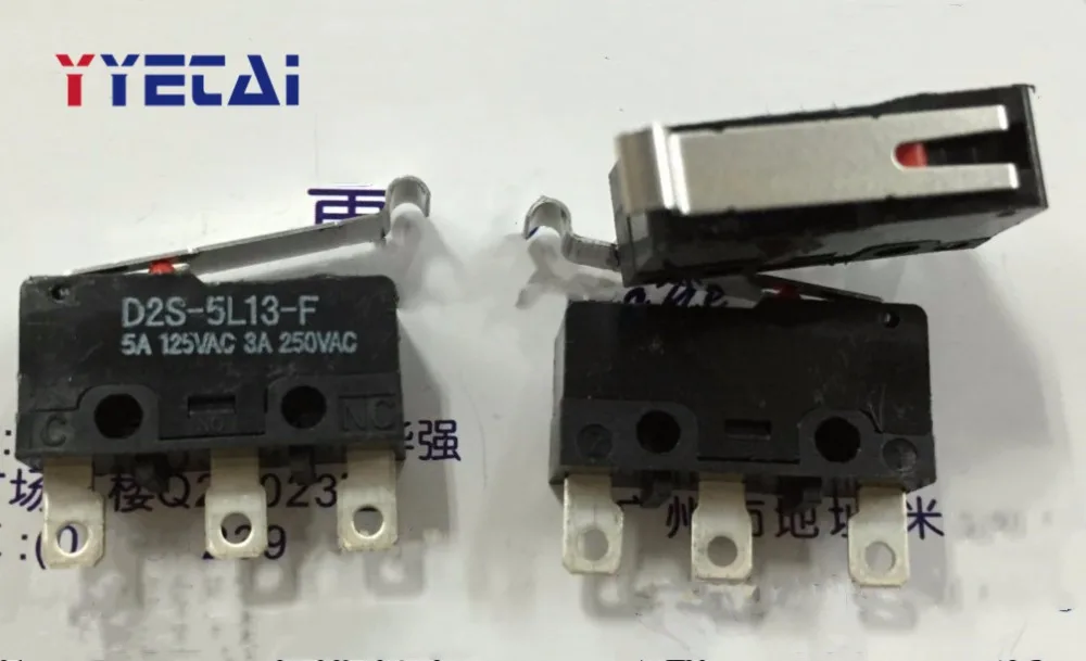 YongYeTai D2S 5L13 F Микропереключатель с ручкой 5A 125VAC Бесплатная доставка|Выключатели| |