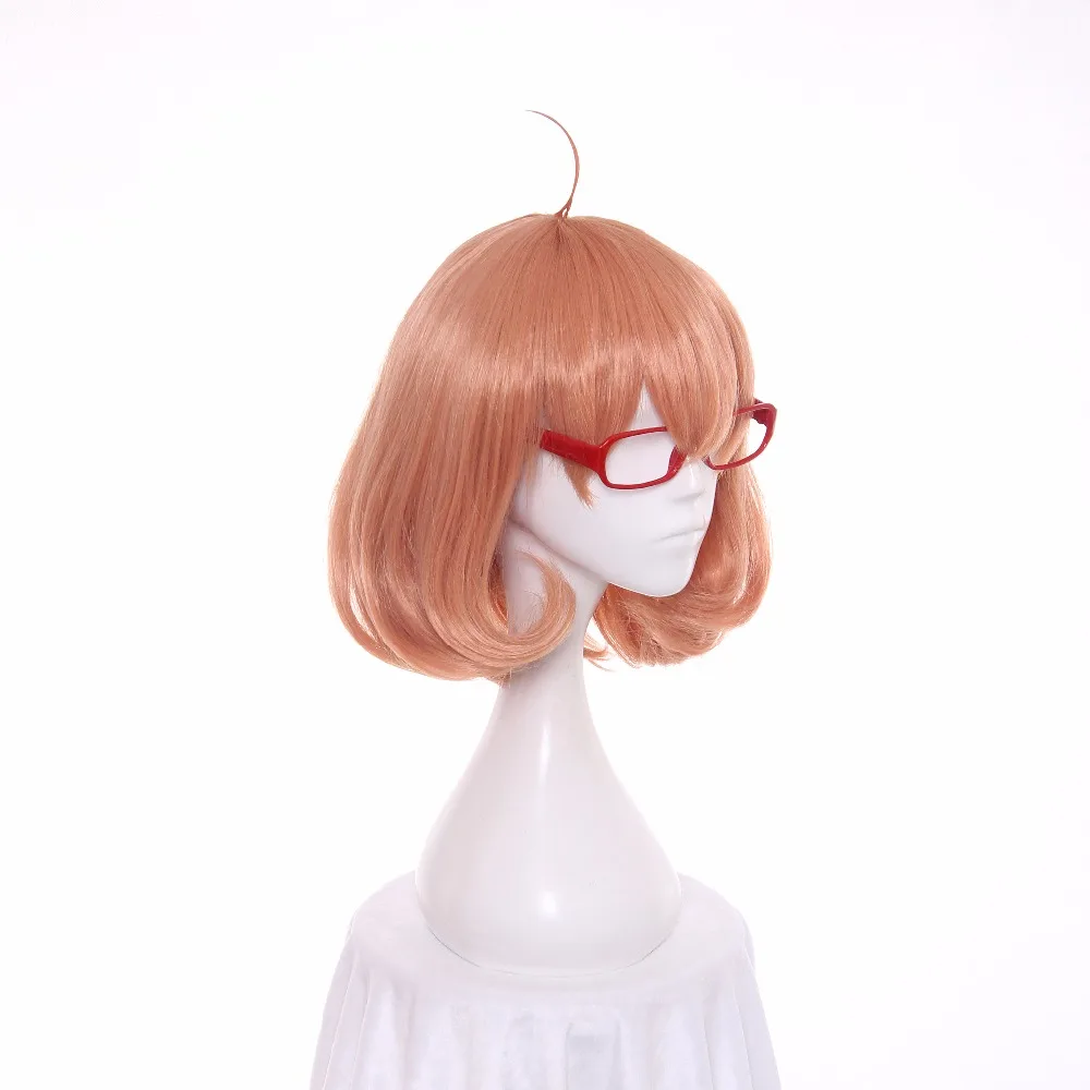 Ccutoo Kyokai no Kanata Мирай Курияма короткие оранжевые розовые синтетические волосы