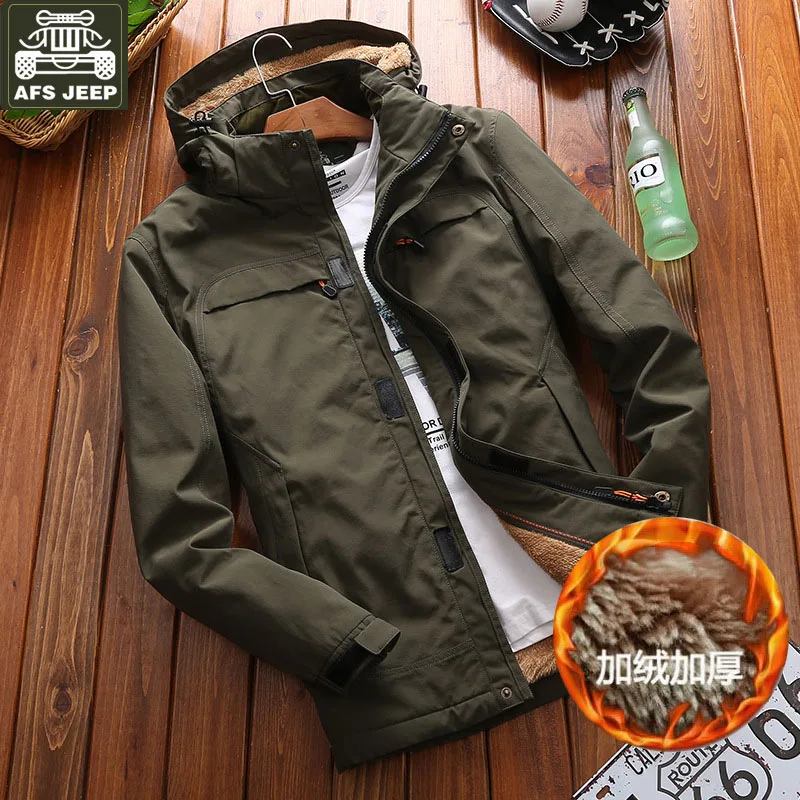 New Brand Clothing Men's Winter Inner Fleece Waterproof Outdoor Sport Warm Coat Hiking Camping Jackets 128 | Спорт и развлечения