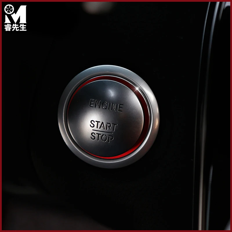 Автомобильный Стайлинг Авто старт стоп двигатель кнопка отделка кольца наклейки