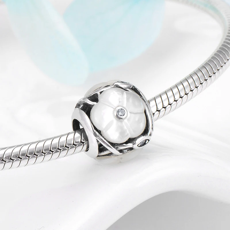 Подходит оригинальный браслет pandora благородный женский лепесток цветы из