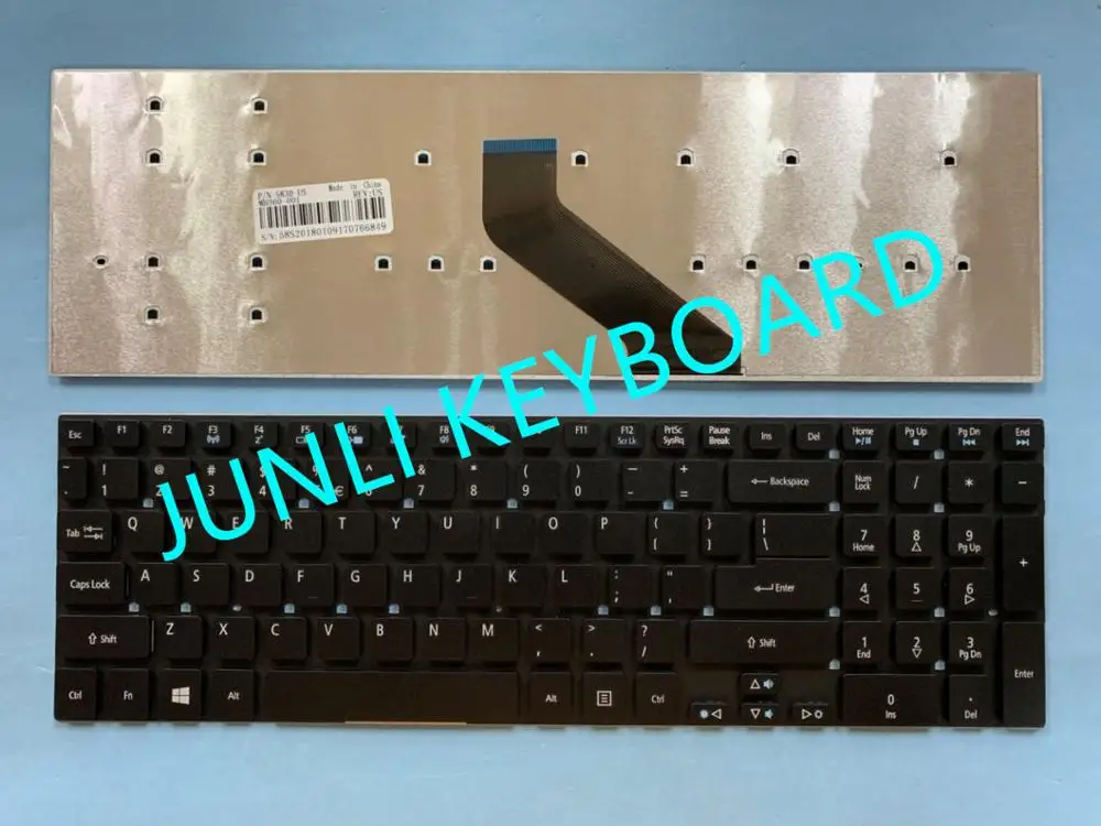 JUNLI клавиатура для Acer 5755G 5830T E1-510 E1-522 E1-530 E1-731 E5-571 V3-531 V3-571 V3-572 V3-731 Черная Клавиатура