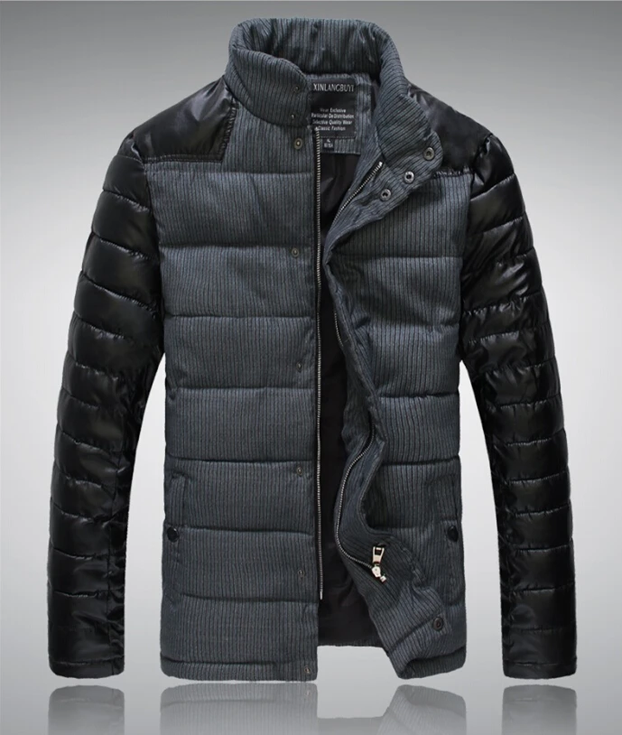 2014 Autumn and Winter Mens Warm White duck down Stand collar Jackets Coats Windproof Parkas for Men Male jacket Freeshipping | Мужская