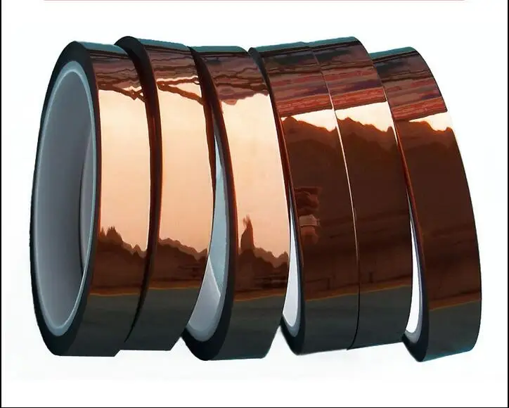 

Полиимидная клейкая изоляционная лента, 2, 5, 8, 10, 12, 15, 20, 25 мм, термостойкая лента для защиты от пайки SMT, 5 шт./1 партия