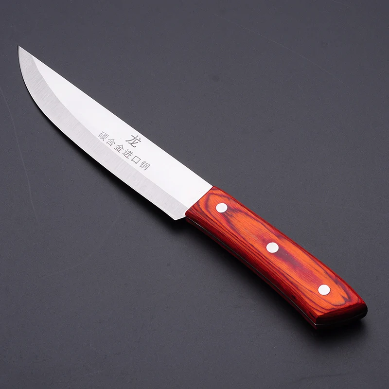 Бесплатная доставка кухонный нож ручной работы из углеродного сплава для