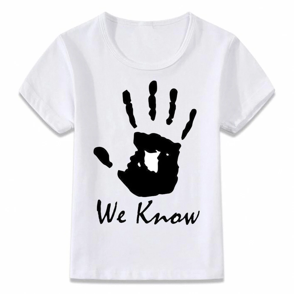 Kids Clothes T Shirt We Know Skyrim The Dark Brotherhood T-shirt Boys and Girls Toddler Tee oal206 | Мать и ребенок