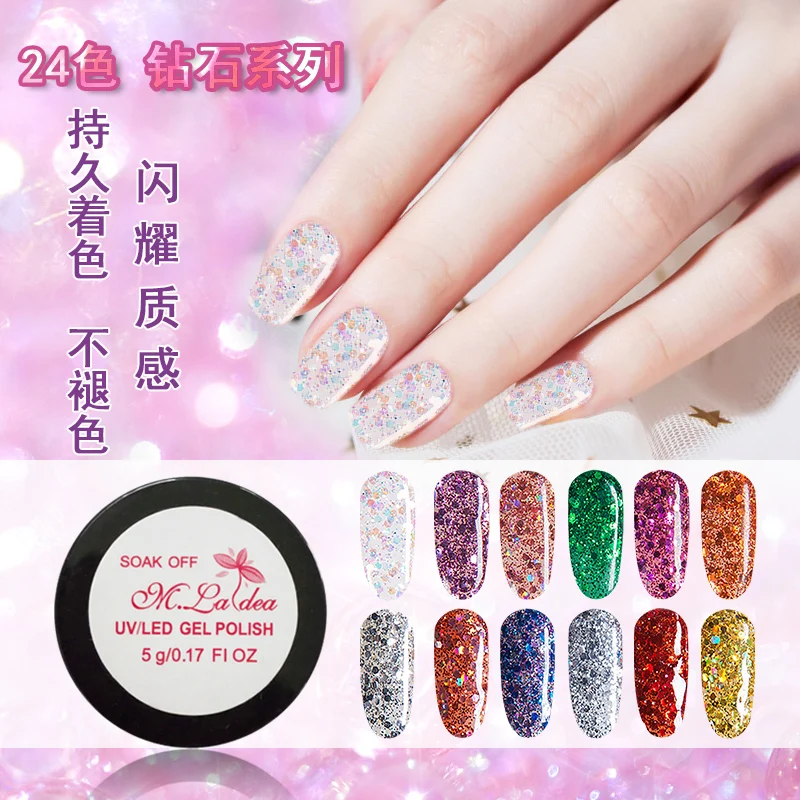 Гель-лак для ногтей 24 цвета оптовые запросы на лак полноцветный долговечный