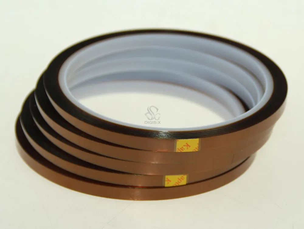 Hot Sale 5mm X 33m 100ft High Temperature Heat Resistant Polyimide Adhesive Tape for Electronic Industry BGA | Инструменты