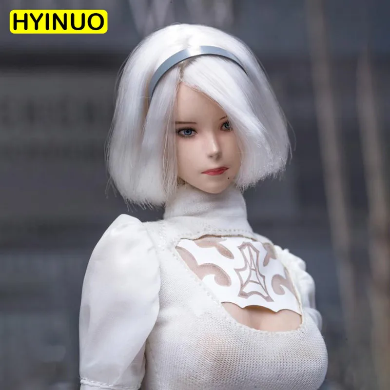 1/6 Scale Sexy Girl Robot 2B Sister сексуальные белые чулки Neil костюм фигура модель 12 ' полный