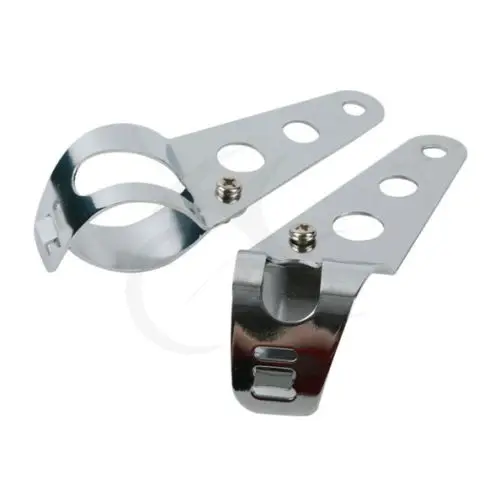 Хромированная передняя Передняя Скоба вилка для Chopper Cafe Racer 35 39 41 мм | Автомобили и