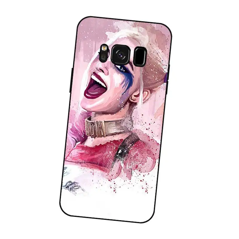 P081 Харли Квинн крутой черный силиконовый чехол для samsung Galaxy S5 S6 S7 S8 S9 S10 5G S10E S11 S11E Lite