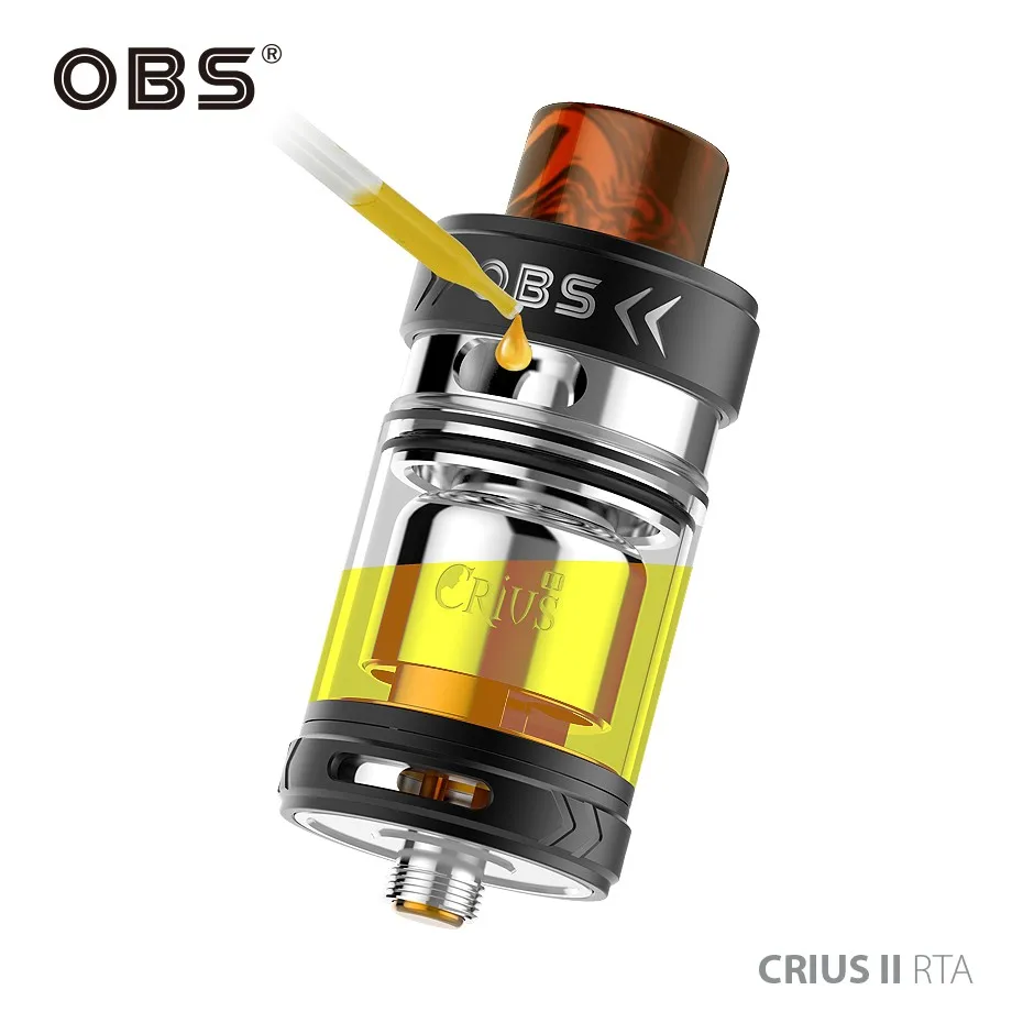 Оригинальный атомайзер obs crius II с одной катушкой rta баком 3 5 мл и капельным