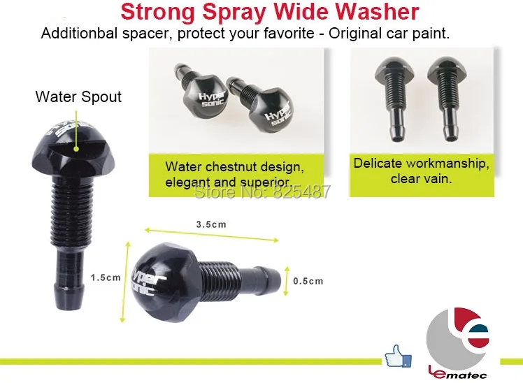 1 пара форсунок для распыления воды универсальное украшение внешней части