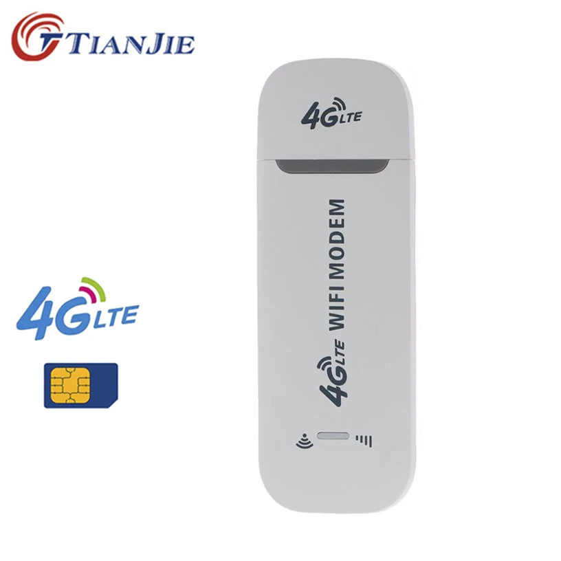 TianJie 4G Wifi роутер 4G FDD TDD Автомобильный USB модем мини-палка Дата карта Мобильная точка доступа беспроводной широкополосный USB Wi-Fi ключ
