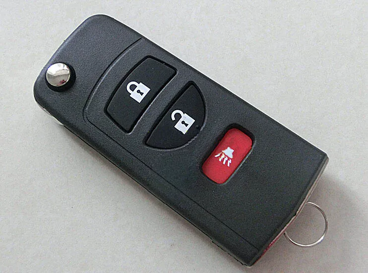 

2+1/ 3 Buttons Modified Flip Folding Remote Key Shell For Nissan Car Key Blanks