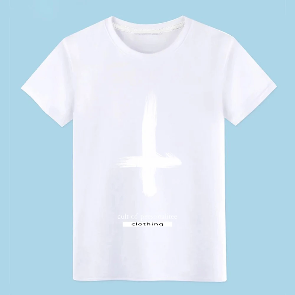 Мужская футболка cult cross из 100% хлопка с принтом S-XXXL формальная милая забавная