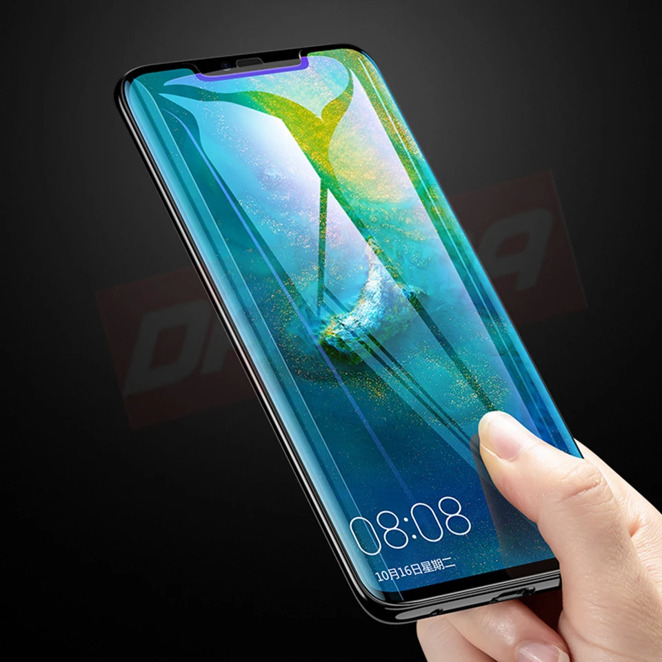 Alivo 3D Curved Edge Full Cover For Huawei Mate 20Pro 20 Tempered Glass Film Screen Protection Pro | Мобильные телефоны и