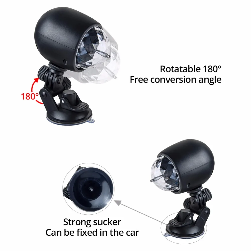 Aceersun светодиодный USB RGB окружающий светильник с автоматическим вращением на