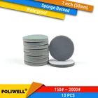 10 шт. 2 дюйма (50 мм) Липучка с губкой и петли водонепроницаемые шлифовальные диски круглая шлифовальная губка для шлифовальные вращающиеся инструменты аксессуары