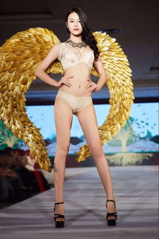 Женский костюм с золотыми крыльями высокое качество женские крылья ангела