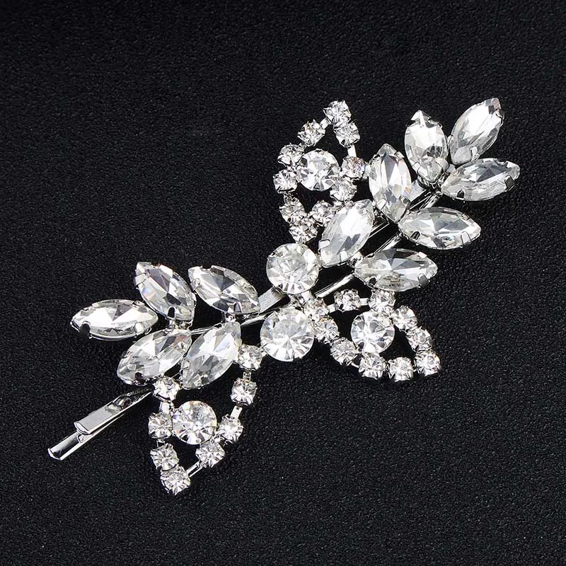 HS-J3517-Silver Miallo, модные стразы, головной убор, свадебные аксессуары для волос, Австрийские хрустальные шпильки для волос, женские заколки для волос, ювелирные изделия - Окраска металла: HS-J3517-Silver