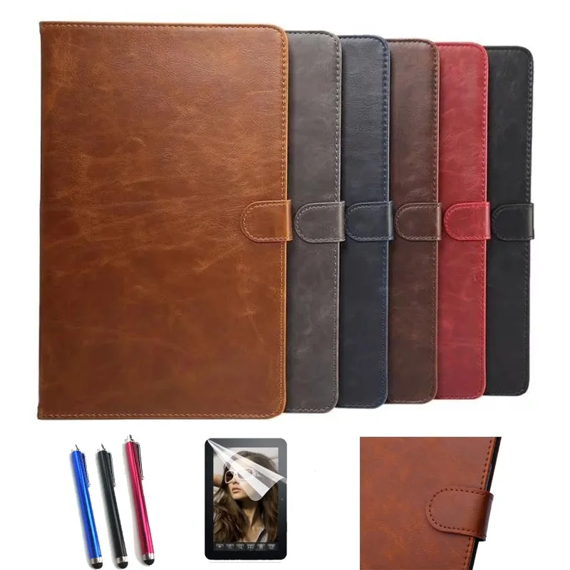 Защитная пленка+ ручка+ модный кожаный чехол-подставка для samsung Galaxy Tab S2 9,7 T810 T815 T813 T819 чехол для планшета