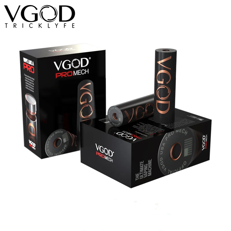 3 шт./лот оригинальный VGOD Pro мех Mod работает на один 18650 батарея хардкор паров
