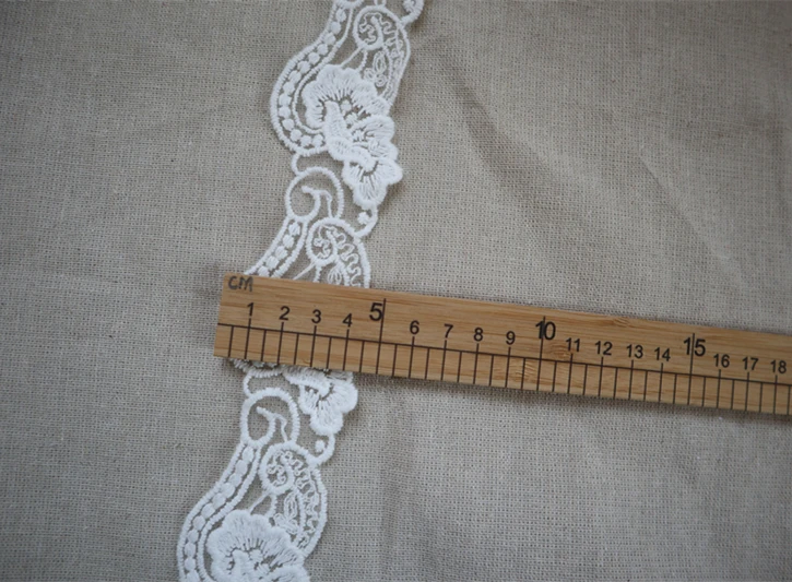 2 ярда белые цветочные кружевные ткани на дворе хлопковые Цветочные стильные