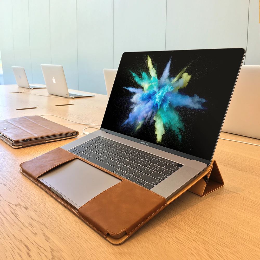 Jisoncase PU кожаный чехол для MacBook Pro Retina 15 дюймов с сенсорной панелью Роскошный