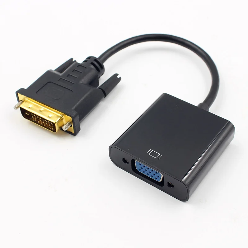 1080P DVI-D 24 + 1 штыревой разъем для VGA 15Pin женский активный кабель адаптер конвертер